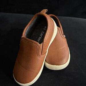 Carter's Tan Slip-On Kids Sneakers